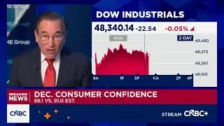 December consumer confidence disappoints at 89.1, below the 91.0 estimate