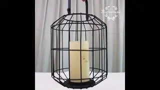 Rustic Metal Candle Holder for home and garden decor