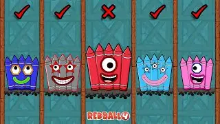 Red Ball 4 vs Crayon Ball All Level Mixup Part 11
