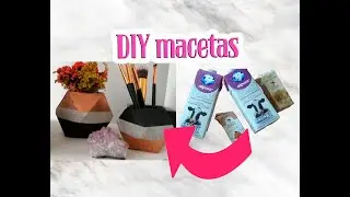 Maceta con bote  de leche