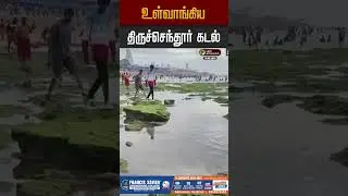 உள்வாங்கிய திருச்செந்தூர் கடல் #tiruchendur #tiruchendurmurugan #tiruchendurmurugantemple