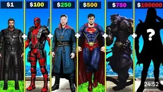 Fusing Thor doctor strange strange superman Deadpool and black pantar into God supar hero in GTA 5