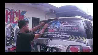 #DOTADVMedan01| Sticker Oneway mobil fortuner