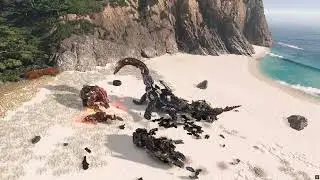 Fireclaw x Frostclaw vs Scorcher x Apex Behemoth vs Tideripper - Horizon Forbidden West 