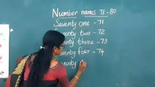 71-80 Number spellings /Number Names 71 -  80 / Diana's Classroom.