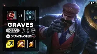 Graves vs Karthus Jungle - KR Grandmaster - Patch 14.1 Season 14