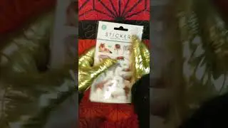 10 seconds squeezing wild animal stickers ASMR #shorts #asmr #stickers #viral #satisfying #animals