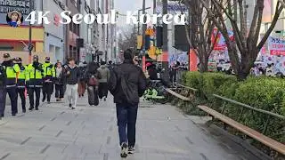 4K Walking Tour &ndash; Lively Weekend Street Life in Seoul, Korea