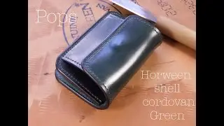 Pops / Horween shell cordovan Green