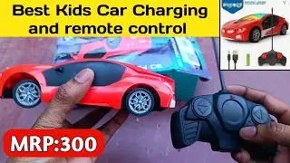 RC Remote Control Toy Car 3D Lightning Red Racing Car Charging car Unboxing & Review #KidsCar