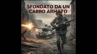 Sfondato da un carro armato