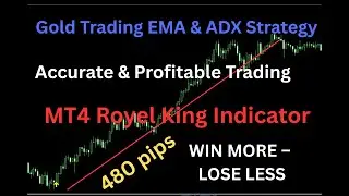 Scalping to Swing Gold Trades 💰 Custom MT4 EMA + ADX Indicator