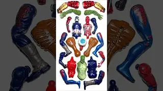AVENGERS TOYS MARVEL'S, SPIDERMAN, CAPTAIN AMERICA, LIZARD, SIRENHEAD. #avengers #shorts