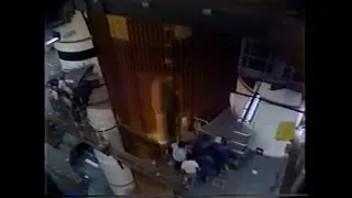 STS-26 External Tank and Solid Rocket Boosters Mating (Audio Issue)