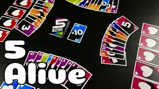 Как играть в 5 Alive | карточная игра на сложение | наберите 21 или больше и потеряйте жизнь