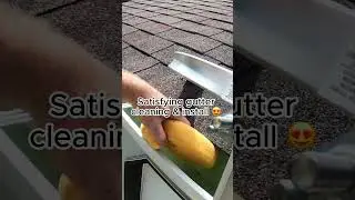 POV: You're cleaning & installing gutter guards...#diy #gutters #guttercleaning #gutterinstallation