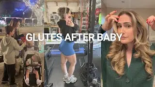 Vlogmas Day 11 🎁| 4 Postpartum Glute Exercises Every Mom Needs (Shark Flex Blowout & Zoo Lights)