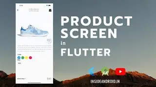 Flutter Product Screen in Android Studio | Shoe UI Flutter | Android Studio