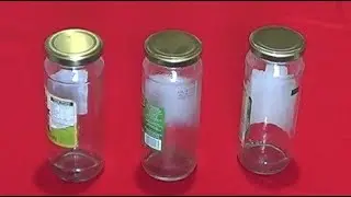 3 Idéias Vidros de azeitona Decorados