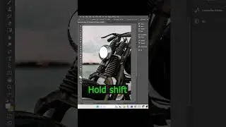 How to Create a Realistic Motorcycle Light in Photoshop #photoshop #adobe #photoshoptricks