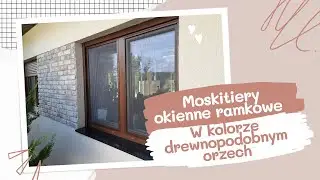Moskitiery okienne w kolorze orzech | Dekoroleta Toruń