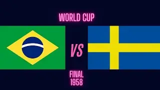 FOOTBALL WORLD CUP✨ BRAZIL 5 - 2 SWEDEN ✨ ''FINAL 1958''✨ (GOALS & SKILLS)