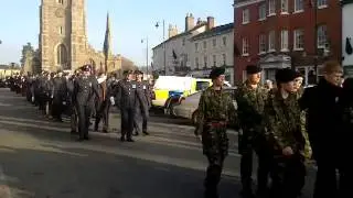Sudbury suffolk rememberance day parade 2011