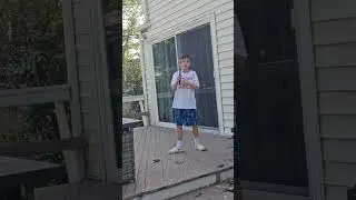I did not edit it but this is me breaking a table on my deck in my backyard 