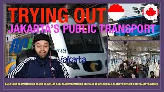 Trying out Public Transportation in Jakarta | Indonesia Reaction | MR Halal Reacts
