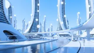 A Peaceful Future in 2300 | Calming Sci-Fi Utopia for Stress Relief & Focus