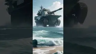Amphibious Super - giant Tank#tank#sea#AI#science fiction#huge