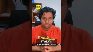 Itlay Appointment ইতালি এপয়েন্টমেন্ট 