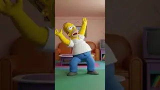 Дикие Танцы Гомера Взрывают Интернет! 🕺😂 #shorts #симпсоны