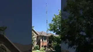 NG7M Tashjian / Tri-Ex LM-470 Post Crane Install Raise and Nesting Test - Time Lapse