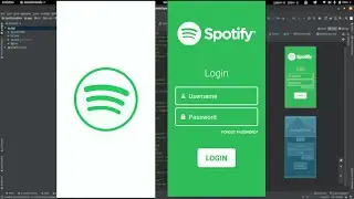 Spotify Login UI | Android Studio