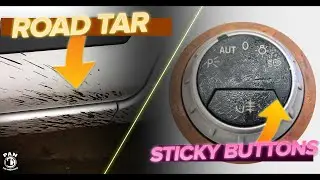 How To Remove Road Tar & Clean Sticky Buttons In Your Car!