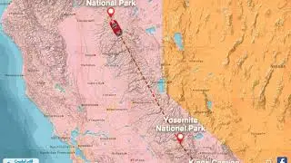 59 National Parks in 1 Year Route Map