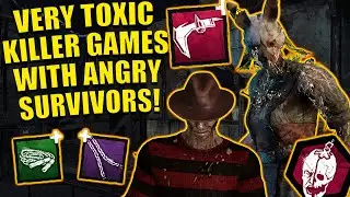 VERY TOXIC KILLER GAMES WITH ANGRY SURVIVORS! Dead By Daylight