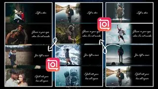 Multiple Scrolling Photos Lyrics Video Editing On Inshot | Inshot Tutorial