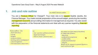 CIMA OCS May/August 2020 Pre-seen Analysis Part 1- ChargeIT