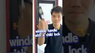 Window handle with a child lock#windowhardware #hardware #handle #lock