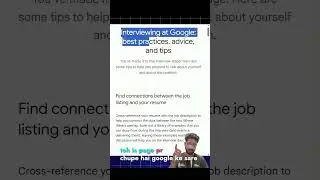 Google SDE Reveals Secret Hiring Trick! 🤯 #google #hiring #job #career #software