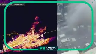 Cargo ship still on fire in Port Newark, NJ