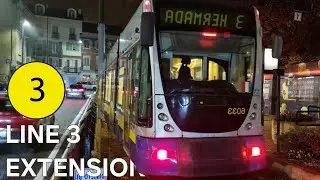 [4K] 🇮🇹 Turin Trams Line 3 - Extension to Piazza Hermada - Prolungamento - Tram Serie 6000 (2025)