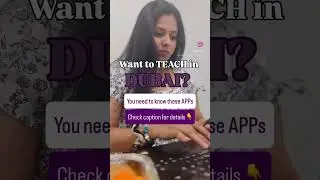 APPs to know for teaching jobs in Dubai, check description for more details👇