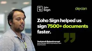 Dexian India использует Zoho Sign для автоматизации своих бизнес-операций | Лучшая альтернатива A...