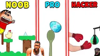 SHINCHAN NOOB VS PRO VS HACKER IN TICKTOCK CHALLENGES with franklin & chop | Dream Squad Op