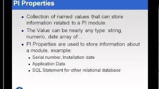 OSIsoft: PI Module Database in the Batch Context. v2.0