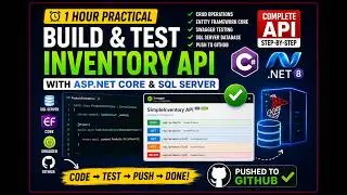 Build a Complete ASP.NET Core Web API with SQL Server | CRUD + EF Core + Swagger + GitHub