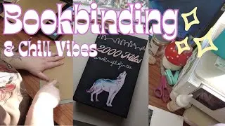 Craft With Me: My BookBinding Process 📚🌻 Softspoken Bookbinding, ASMR, Lo Fi Music